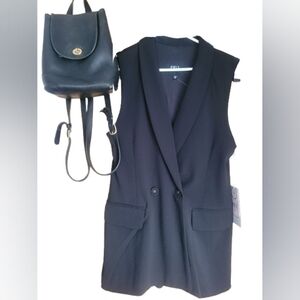 NWT - BBJ Double Breasted Blazer Vest